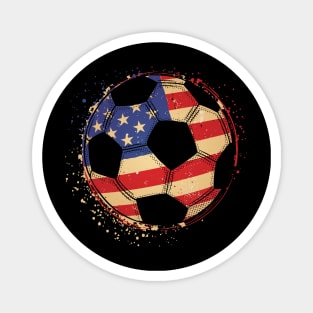 American Flag Soccer Ball - For United States Soccer Fans Magnet